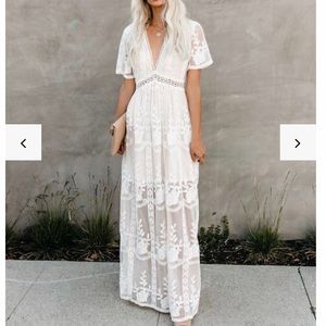 VICI The Day We Met Floral Maxi Dress NWT